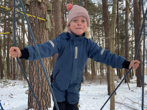 Iris på låghöjdsbanan på Ågrenska.